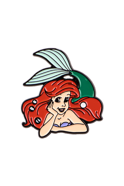 Choice5 7 Pretty Girl Enamel Pin Cute Cartoon Fish Brooch For Coat Women's Br...