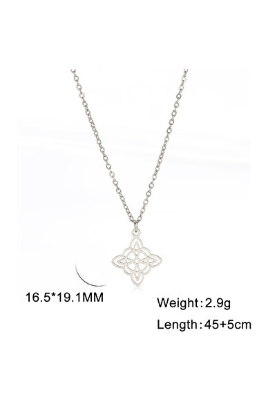 Choice 45-50 cm Steel color Skyrim Witchcraft Witch Knot Pendant Necklace for...
