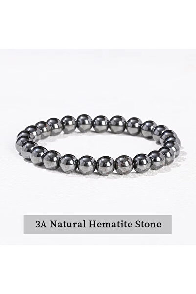 Choice3 8mm Hematite Stone 3 Pcs/Set Bohemian Gemstone Bracelet Women Men Wea...
