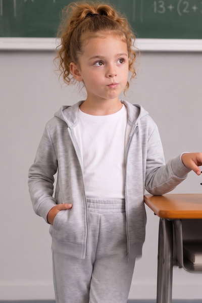 Zeyland Unisex Çocuk Basic Kapüşonlu Ceket - Grimelanj