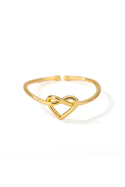 Choice resizable JZ462G Stainless Steel Rings for Women Gold Color Couple Hea...