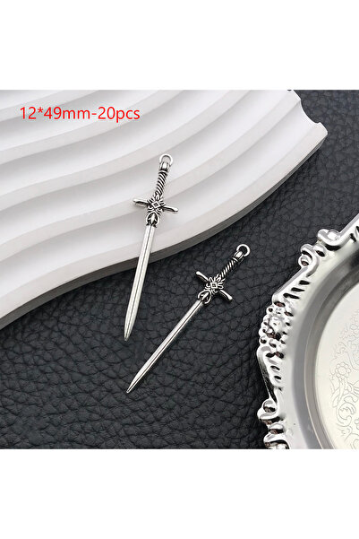 Choice 16192-20pcs 16/20pcs Vintage Style Mixed DIY Alloy Creative Sword And ...