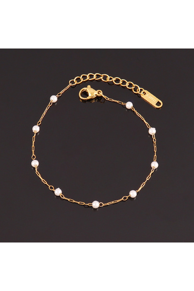 Choice A1456 316L Stainless Steel White Pearl Bracelet For Women Fashion Simp...