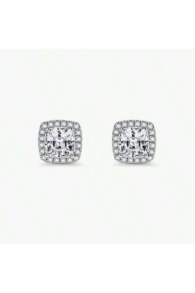 Choice style D 2-Piece Fashionable Micro-Inlaid Cubic Zirconia Women'S Stud E...