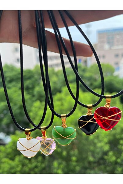 Choice 60cm Style A 5pcs/Set Natural Stone And Crystal Necklace for Women Lov...
