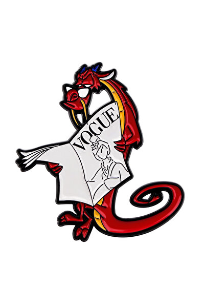Choice4 7 Red Dragon Enamel Pin Cartoon Girl Brooch For Coat Women's Brooches...