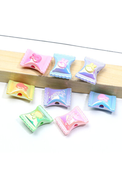Choice1 17x21mm 10pcs Random mix Acrylic Beads 17x21mm 10pcs Colored Candy Be...