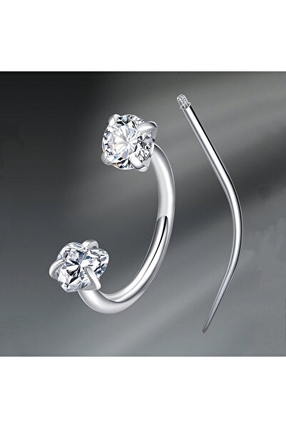 Choice10 C-shaped and spiral body 18G 1.0x8mm Nose Rings & Studs D Septum Rin...
