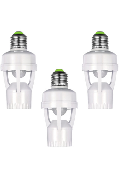 Choice محول مقبس كهربائي AC100-240V E27 مع مستشعر حركة PIR، قاعدة مصباح LED E...