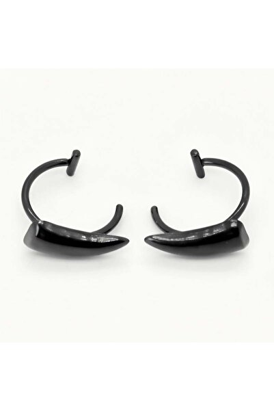 Choice Black 1pair Stainless Steel Personalised Sharp Teeth Fake Piercing Lip...