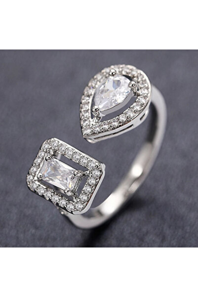 Choice5 resizable F1764 Huitan Geometric Shaped Cuff Opening Rings for Women ...