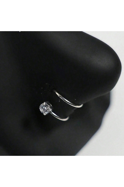 Choice Curved barbell Face 0.8x10mm Nose Rings & Studs Set 1 Nose Studs S-Sha...
