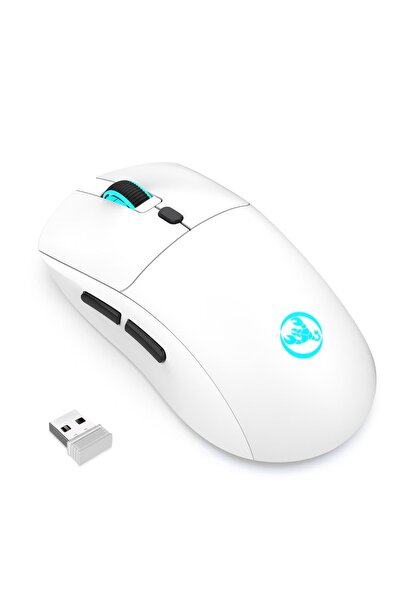 Choice1 WHITE HXSJ T20 Wireless 2.4G Mouse with Built-in 650mAh Rechargeable ...