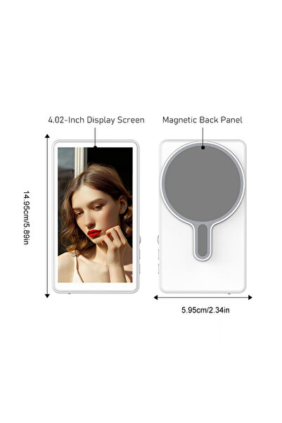 Choice WHITE Smartphone Magnetic Monitor Screen Projector Phone Rear Camera S...