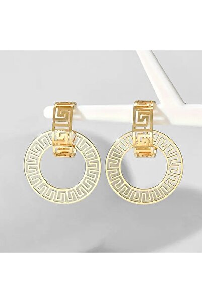 Choice gold LENNIK European Fashion Earrings, Hollow Geometric Dangle Niche V...