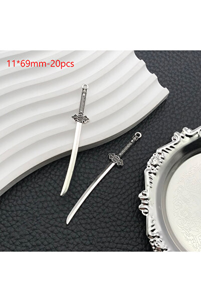 Choice 16187-20pcs 16/20pcs Vintage Style Mixed DIY Alloy Creative Sword And ...