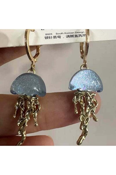 Choice1 02 Cute Blue Jellyfish Ocean Pendant Earrings For Women Girls Unique ...