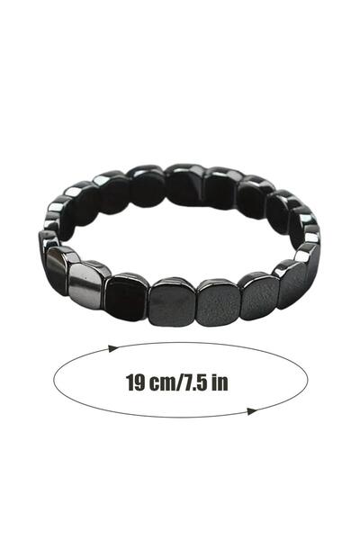 Choice A Magnetic Hematite Bracelet For Men Natural Stone Bead Bracelet Adjus...
