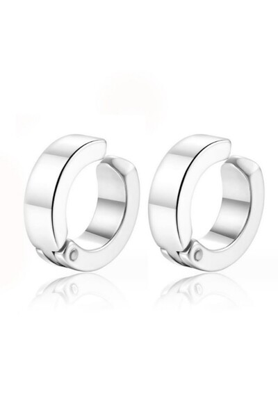 Choice6 Silver Color 2Pcs 1/2 Piece Fashionable Stainless Steel Ear Bone Clip...