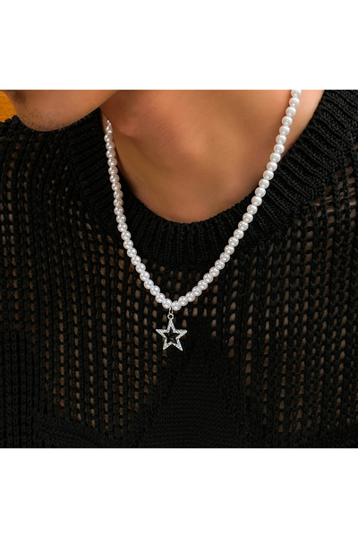 Choice style 1 Salircon Simple Handmade Imitation Pearl Beaded Short Necklace...