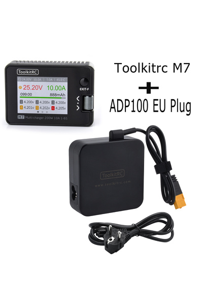Choice M7 And EU Plug ToolkitRC M7 200W 10A Balance Charger Discharger With A...