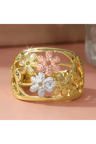 choice2 10 T0904 Huitan Trendy Delicate Hollow-Out Flower Design Women Rings ...