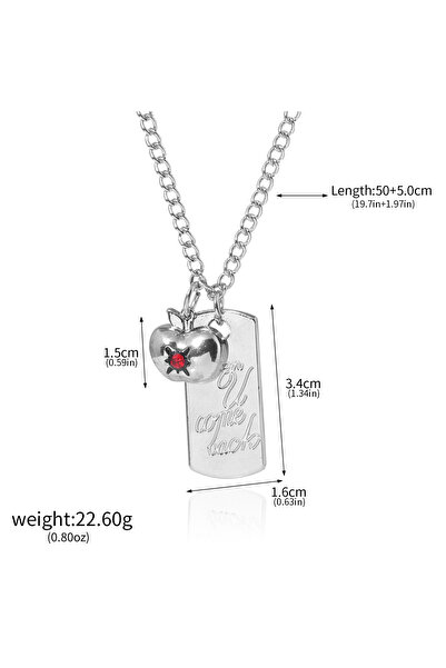 Choice N01138 Game Love And Deep Space Necklace Caleb ruby Apple Square Cards...