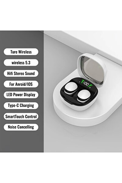 choice2 White Mini Sleep Wireless Bluetooth Headphones TWS Headsets With Mic ...