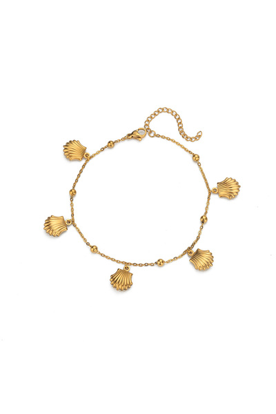 Choice HJ481G 316L Stainless Steel Starfish Shell Charms Anklet For Women Fas...