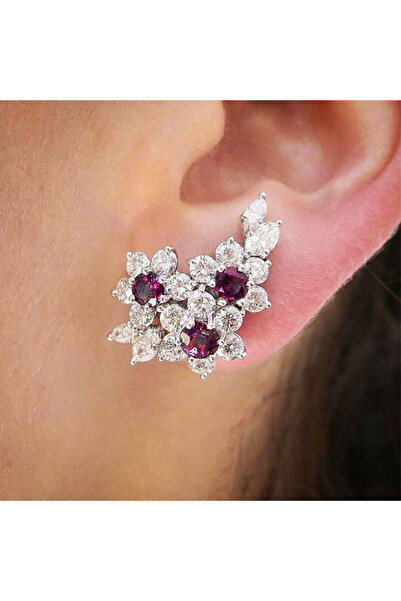 choice2 E1800 Huitan Gorgeous Women's Earrings with Blue/White Round CZ Luxur...