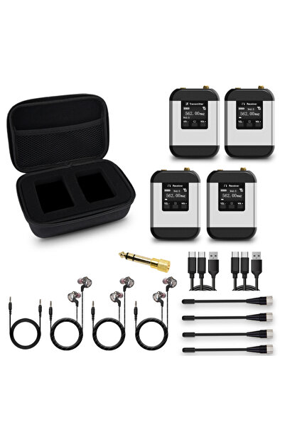 Choice3 3TX 3RX UHF Portable Wireless In Ear Monitoring System,IEM Audio Mini...