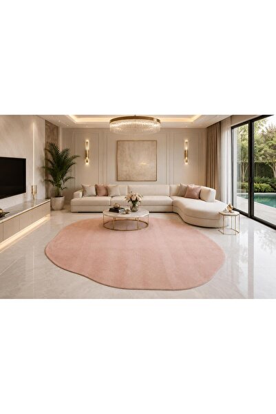 Neşem Halı Boutique EKO HALI Zen Amorf ZEN AMORF 04 Pink Zarif Görüntülü Yumu...