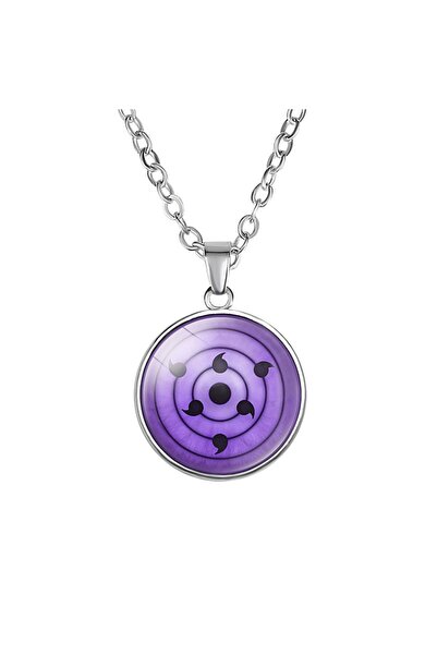Choice 3 Anime Sharingan Eye Necklaces Uchiha Kakashi Mangekyou Pendant Neckl...