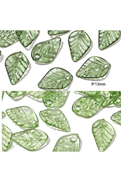 Choice 100pcs style2 100pcs Acrylic Mini Small Tree Leaf Hand Beaded DIY Hand...