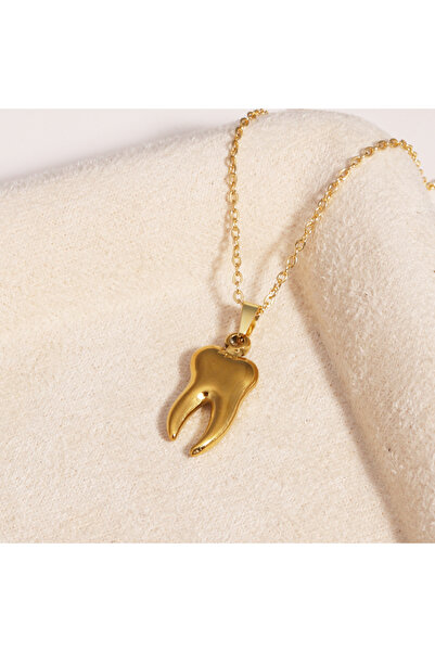 Choice Tooth 316L Stainless Steel Western Cowboy Hat Tooth Pendant Necklace C...