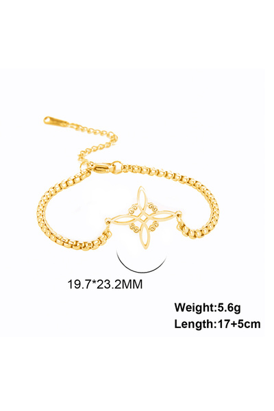 Choice 17-22cm Gold Color Skyrim Witchcraft Witch Knot Charm Bracelet Women S...
