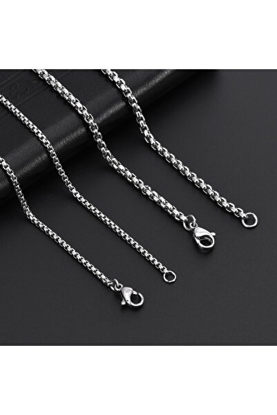 Choice 50cm 20inch 2.5MM 2-5MM Width Stainless Steel Square Rolo Chain Neckla...