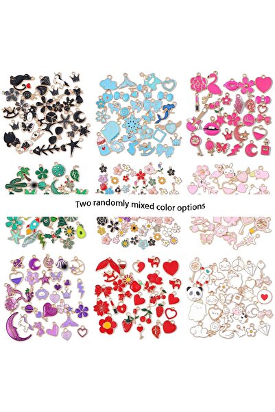 Choice Random mixing 20 Pieces of Alloy Oil Droplet Pendants Randomly Mixed w...