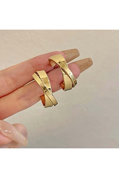 Choice Gold Fashion Metal Geometric Circular Hoop Earrings For Women Punk Sil...