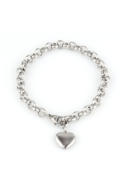 Choice B1079-S 316L Stainless Steel Heart Bracelet For Women Fashion Heart Pe...