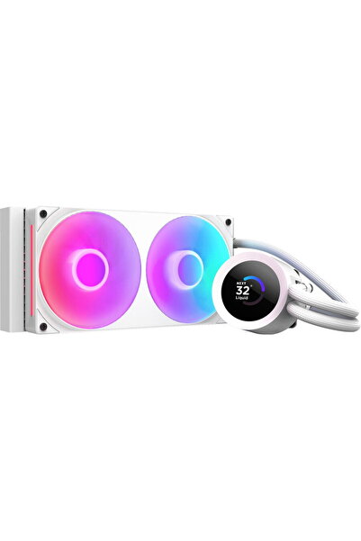 Nzxt Cooler CPU Kraken Plus 240 RGB, Pompă cu Ecran LCD, Alb