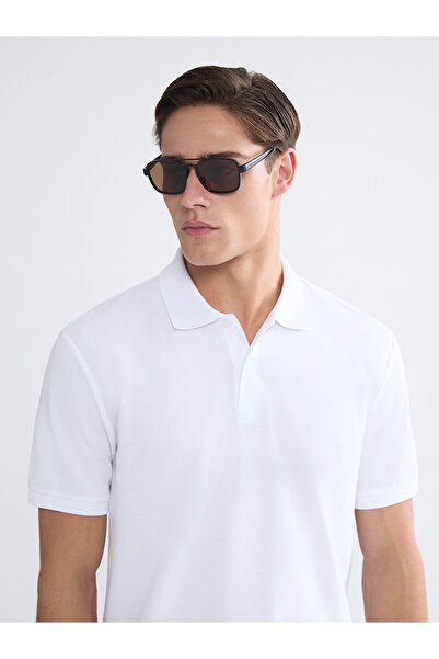 LC Waikiki Nevavm Polo Collar Pique Men's T-Shirt with Difference