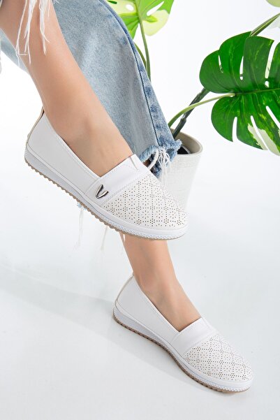 welasca Orthopedic Everyday Soft Women's Leather Lace Laser Printed Ballet Fl...