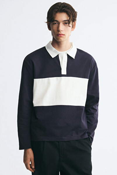 H&M Pamuklu Rugby Üstü Regular Fit