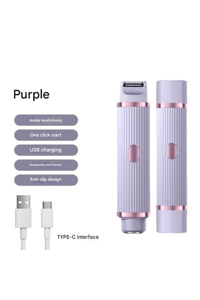 Choice PURPLE 2in1 Electric Portable Hair Trimmer Shaver for Men and Women wi...
