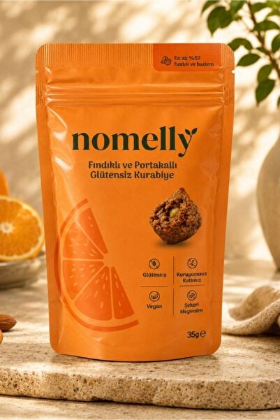 Nomelly Fındıklı ve Portakallı Glütensiz Kurabiye