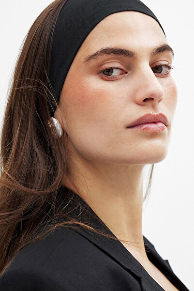 New Obsessions 3 Pieces White-Black Elastane Jersey Hair Bands
