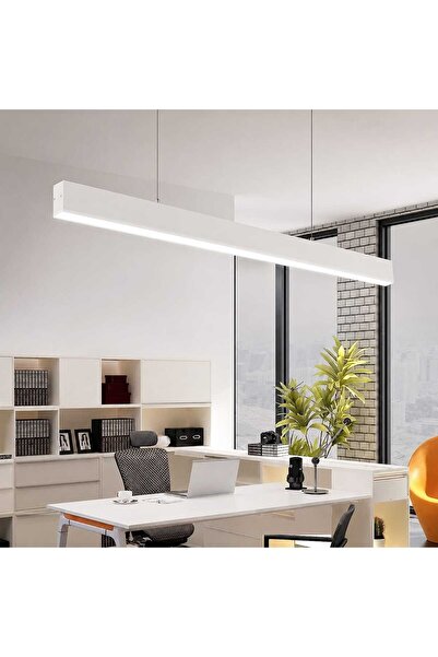 RFAN Corp de iluminat LED liniar RFAN, interconectabil, suspendat, 3 tipuri de iluminare, 50W, alb