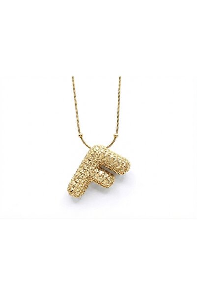 Siya Silver Gold Color Zircon Stone Letter Balloon Necklace