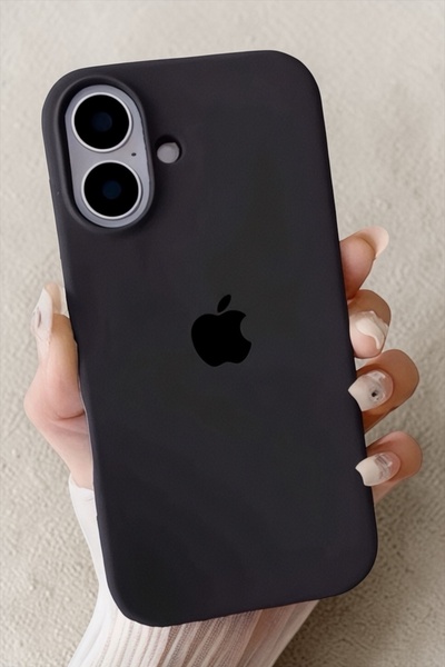 ProNorth Iphone 16 Uyumlu Kılıf Logolu Lansman Soft Yumuşak Içi Kadife Siliko...